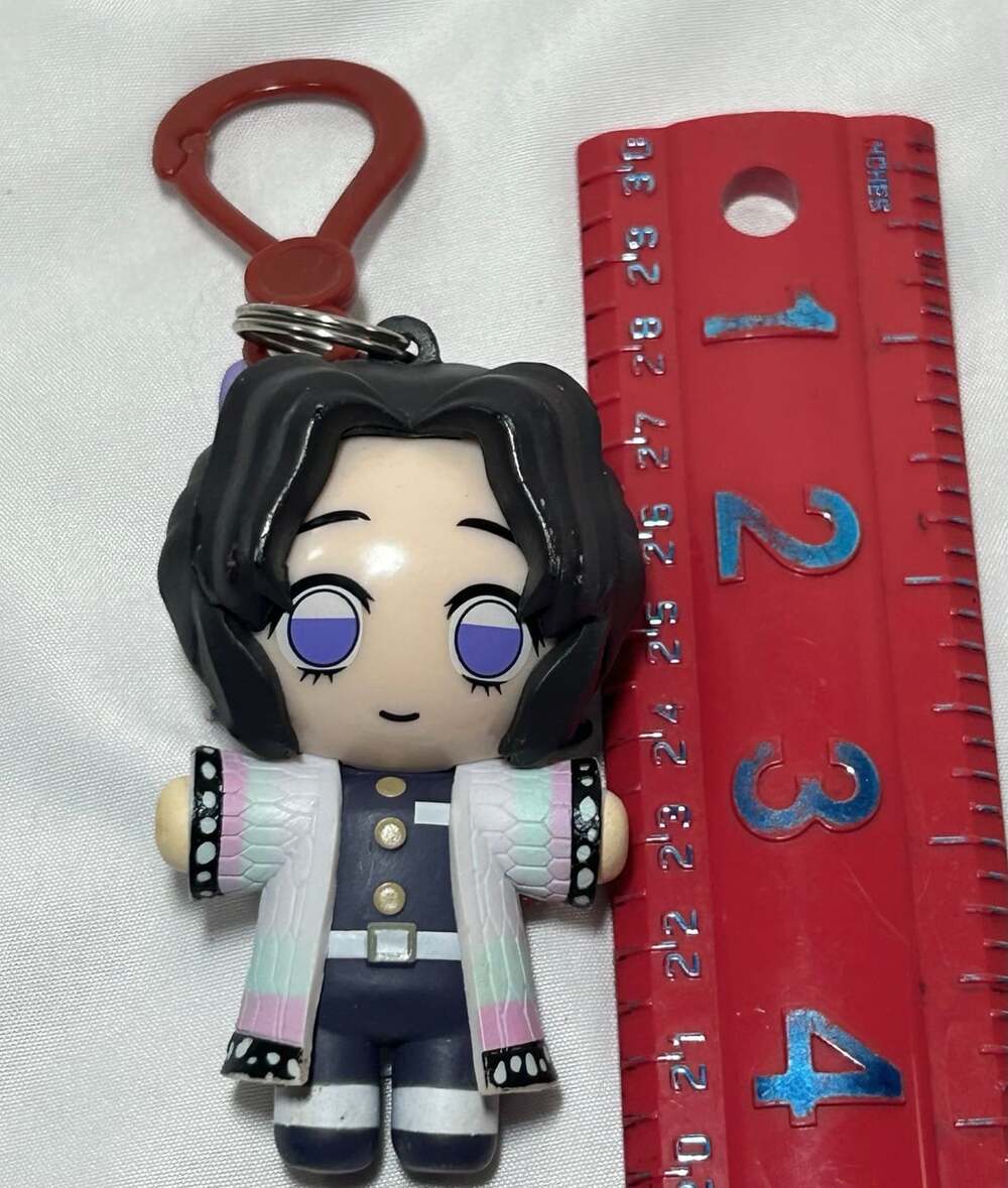 Demon Slayer Kimetsu no Yaiba Backpack Hangers Shinobu Kocho Keychain read